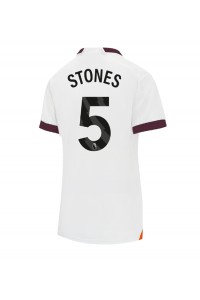 Fotbalové Dres Manchester City John Stones #5 Dámské Venkovní Oblečení 2023-24 Krátký Rukáv